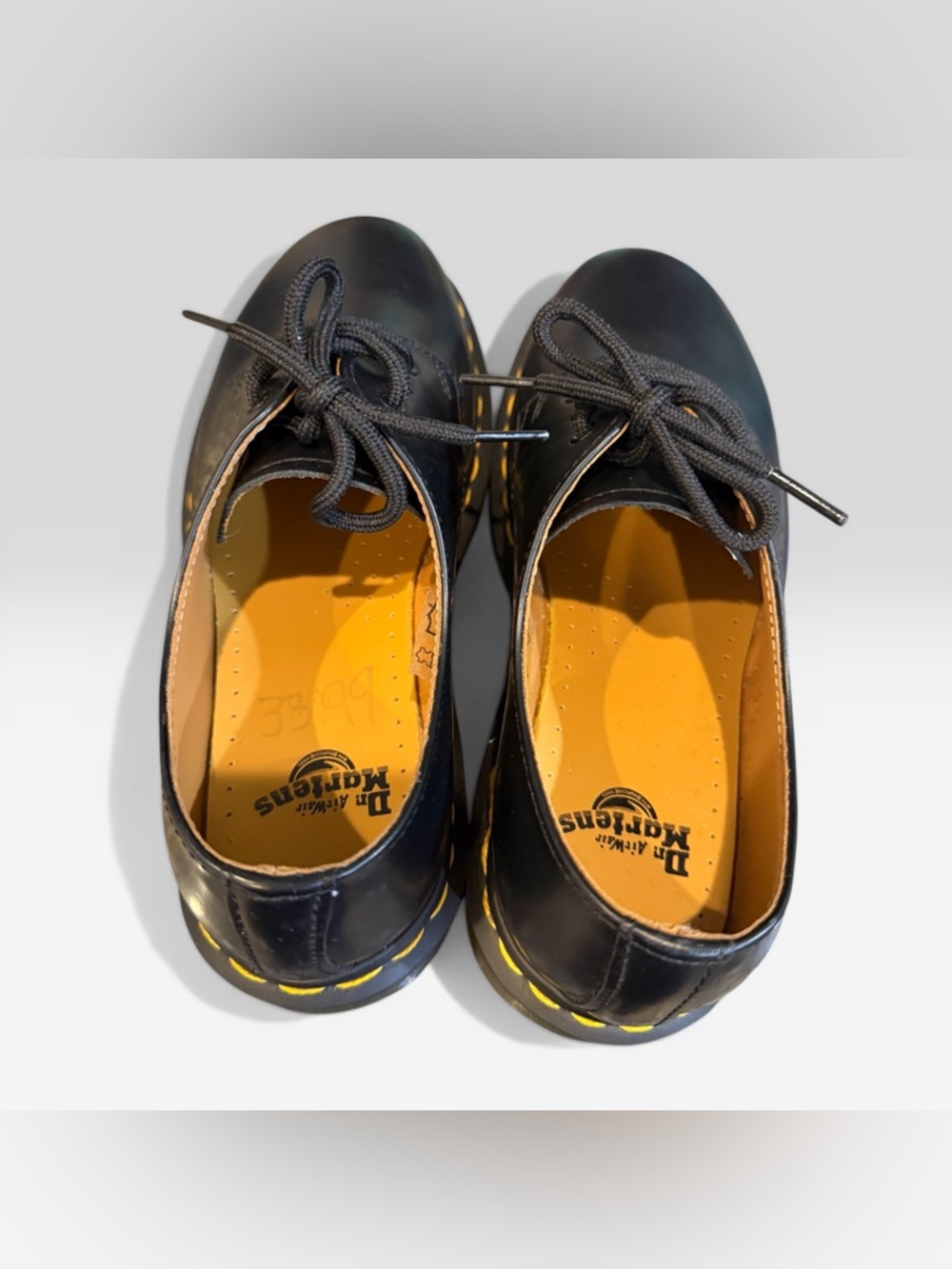 Dr. Martens Docs 1461 Smooth Leather Oxford Flats US Men's 5 Women's 6 Black New - Picture 6 of 7